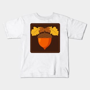 Cute Acorn Stamp Kids T-Shirt